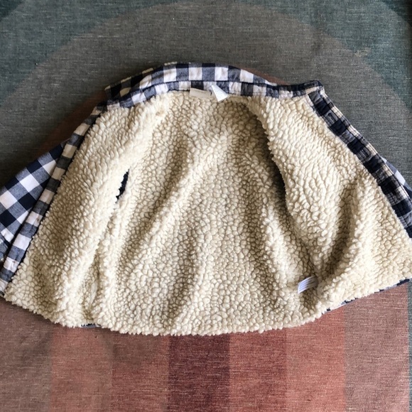 Koala Kids Plaid Sherpa Shacket Flannel - Picture 3 of 6